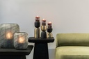 Brushed square coffe table - mango wood - black - 61x61x38cm - p/1/1