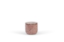 Terracotta scented outdoor candle - glazed with cover - burgundy - (perfume Lavender / Rosemary / Pine / Cinnamon)  - Ø 20x19cm - 1 ext. cot. - p /2