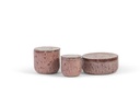 Terracotta scented outdoor candle - glazed with cover - burgundy - (perfume Lavender / Rosemary / Pine / Cinnamon)  - Ø 20x19cm - 1 ext. cot. - p /2