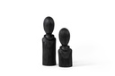 BUST BLACK MATT BRUSHED WOOD - SMALL - 10,5x10x29,5cm - p/2/12