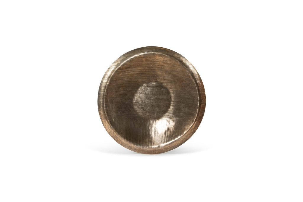 Wall plate antique gold - metal - small - Ø 40cm - p/1/4