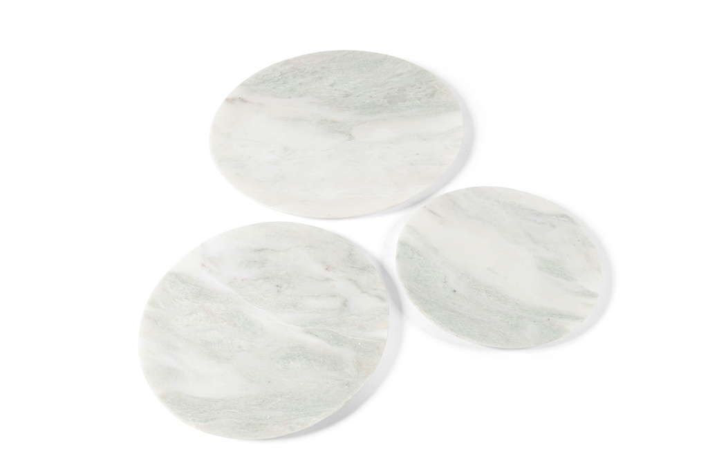 PLATE ROUND GREEN ONYX - SMALL - Ø25x2cm - p/1/4