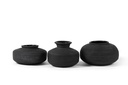 TERRACOTTA COTTA POT BURNED BLACK - Ø28,5x16cm - p/1/1