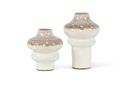 Vase organic white cream glazed big - H 37 - p 2/1