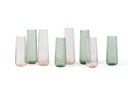 MOUTHBLOWN HAMMERED SOLIFLOWER Ø5,5cm X 14cm - 6/18 - SMALL - GREEN