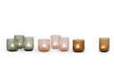 T-light holder round with vertical cutting - copper - Ø8.5 x 10cm - p 6/24