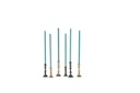 Handforged fine taperholder - brass antique - set of 3 - for tapers Ø2,1cm - H7cm/H9cm/H11cm - p/2 sets
