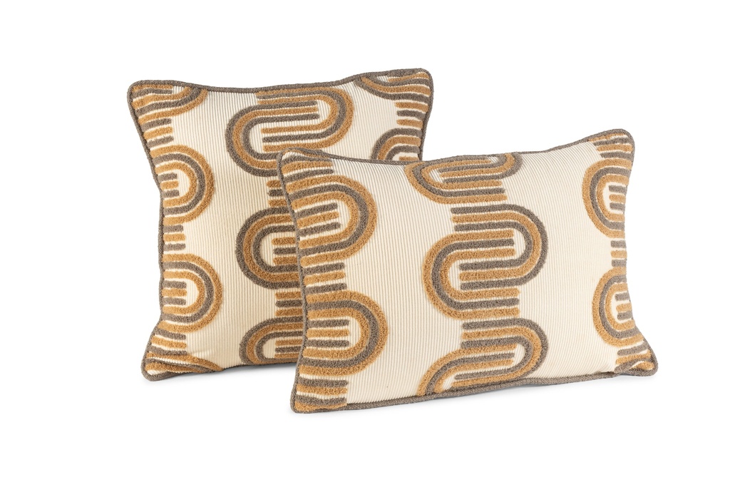 Cushion embroidery multi with filler - 40x60cm - p/1/1