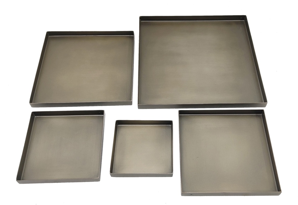 Candleplate for square Ø10 - nickle antique - Ø11x11x1,5cm - p 2/36