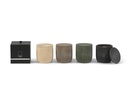 Scented candle candlepot concrete taupe medium - Ø12 x 13cm - 2 int.cot.wicks - p 4