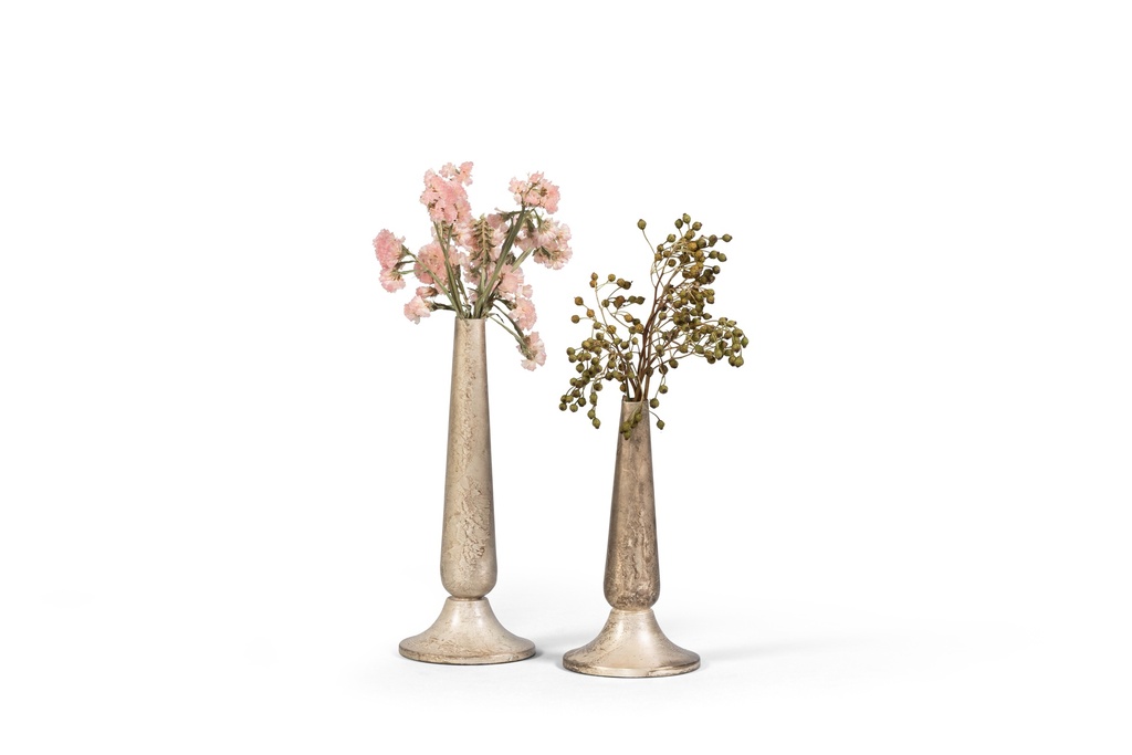 Soliflower metal silver gold - small - Ø9,5x18,5cm - p 4/32