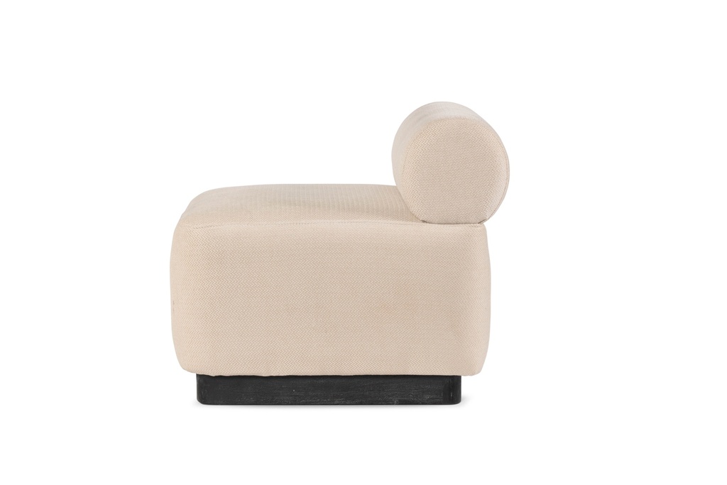 Havana sofa - Mango & fabric - ecru - 55x64x65cm - p/1/1