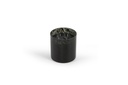 Scented candle cylindrical smoke black spotted glass - Ø15 x 15cm - 4 - int. cot. - p/2