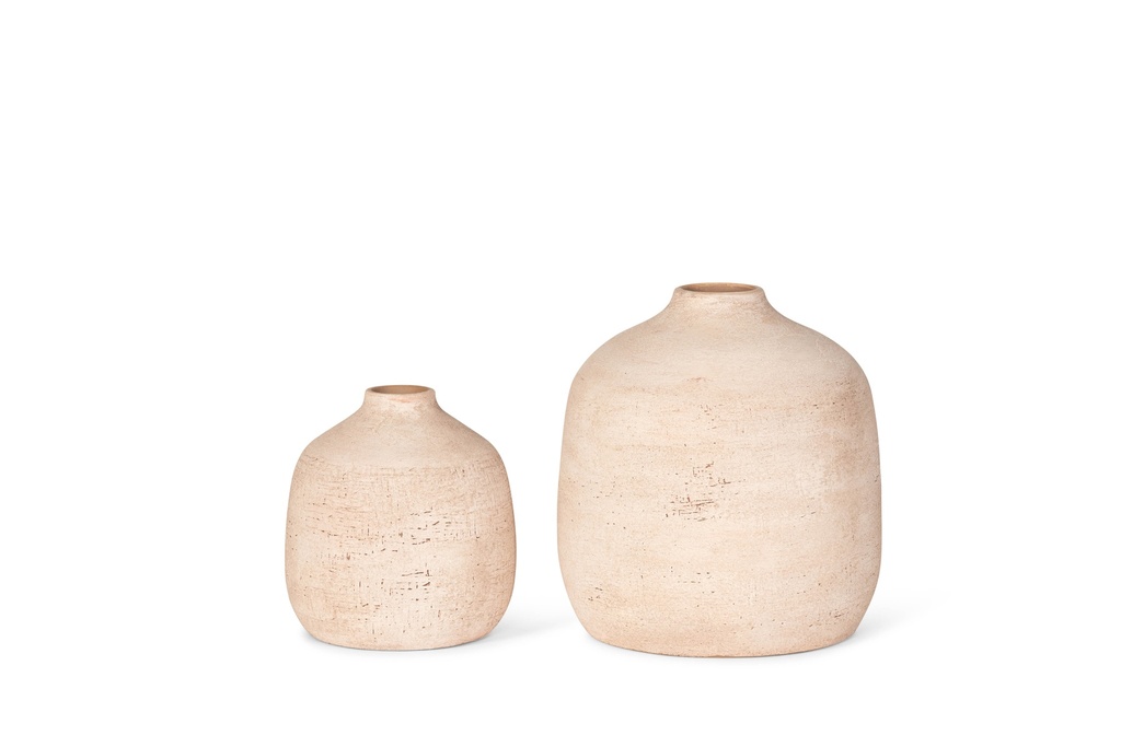 Vase rude soft terracotta - Big - Ø28x29cm - P/1
