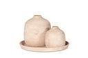 Plate rude soft terracotta - Ø50x4cm - P/3