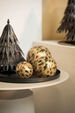 Boll crackeled glass X-mas tree large - Ø12 cm - p 2/20