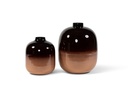Vase two tone burgundy enamel - small - Ø30 x 36 cm - p 1