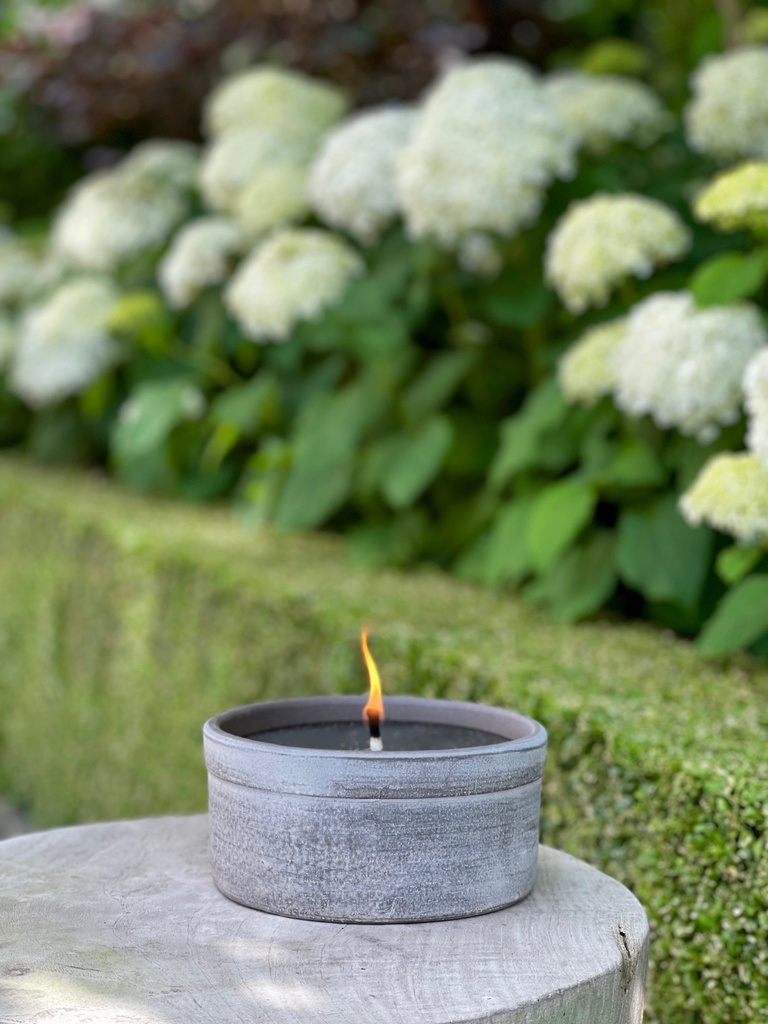 TERRACOTTA OUTDOOR ROUND CHOCO AGED - Ø27 x 8 cm - 1 - ext. cot - p/4