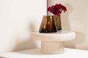 Conical vase organic rim - big - mocha - Ø25 x 33cm - p/1