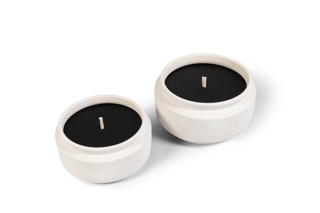 Bowl mat cream small outdoor - Ø20x 10cm - 1 ext.cot. wick - p 2
