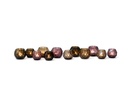 T-light holder polished faceted cutting copper large - Ø12 x 10 cm- p 2