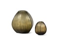 Mouthblown vase handcutted light smoke large - Ø28 x 26 cm - p 1