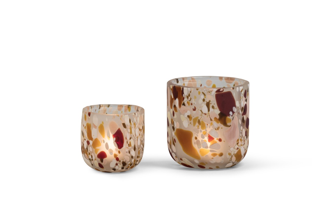 T-light holder multi spotted matt medium - Ø12 x 12cm - p 4
