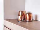 Scented candle conical amber luster - Ø 15x15cm - 3 - int. cot. - p/1/1