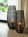 Cocoon hurricane vertical wire - metal - bronze antique - Ø 40x92cm - p/1/1