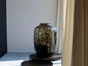 Bulb big smoke black spotted - glass - smoke leopard - Ø 32,5x45cm - p/1/1