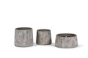 Beige terracotta outdoor candle bowl - Ø 23x11cm - 1 - ext. cot. - p /4