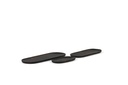 Long tray - acacia - black - 20x11x1,5cm - p2/4