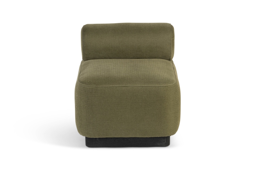 Havana sofa - Mango & fabric - green - 55x64x65cm - p/1/1
