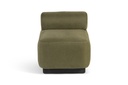 Havana sofa - Mango & fabric - green - 55x64x65cm - p/1/1