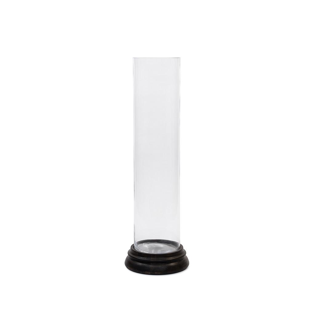 Transparant vase without base - glass - clear - XXL Ø 24x100cm - p/1/1