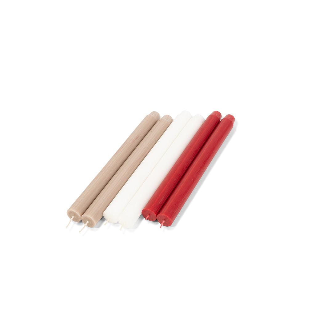 TABLE CANDLES - Ø 2,6 x 30 17 hours - 1 - int. cot. - p/38/84