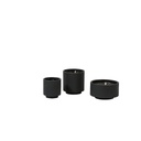 Round black terracotta pot - Ø 14 x 15 - 1 - ext. cot. - p/8