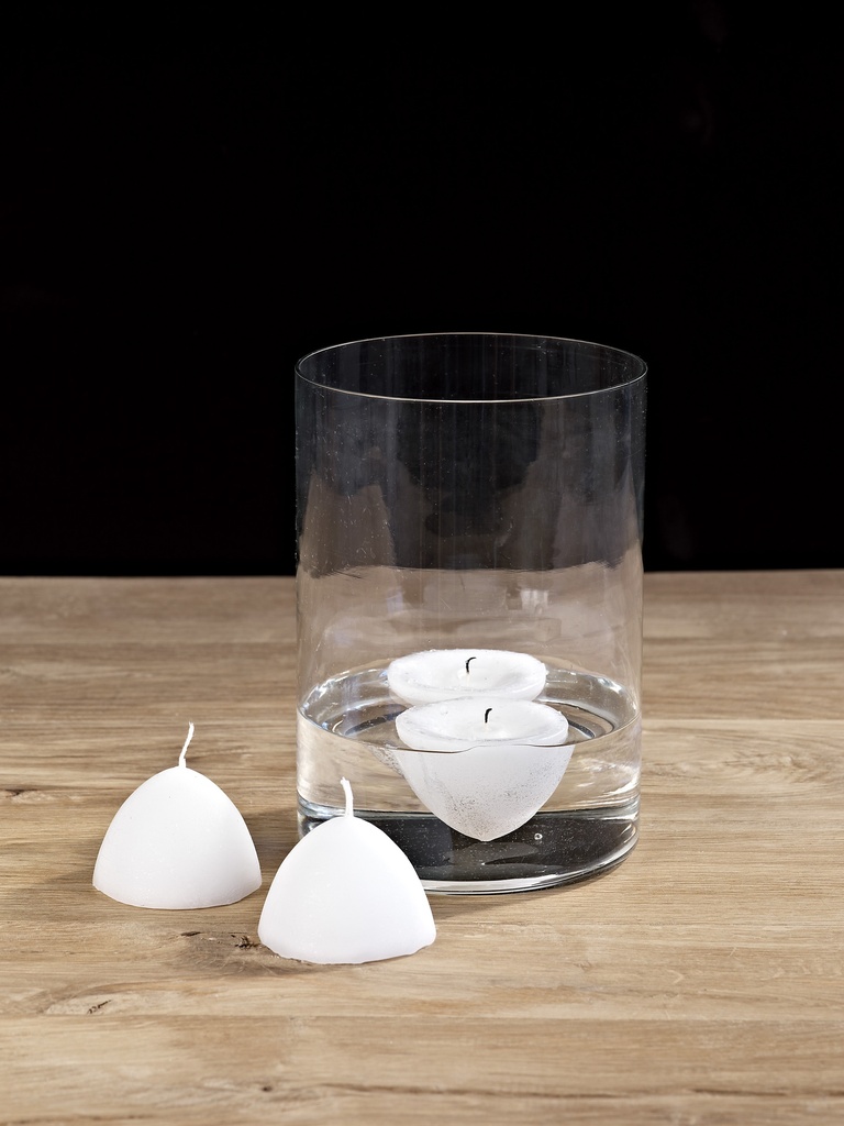 FLOATING CANDLE Ø 7,2cm - Ø 7,2 x 5 - 1 - int. cot. - p/24