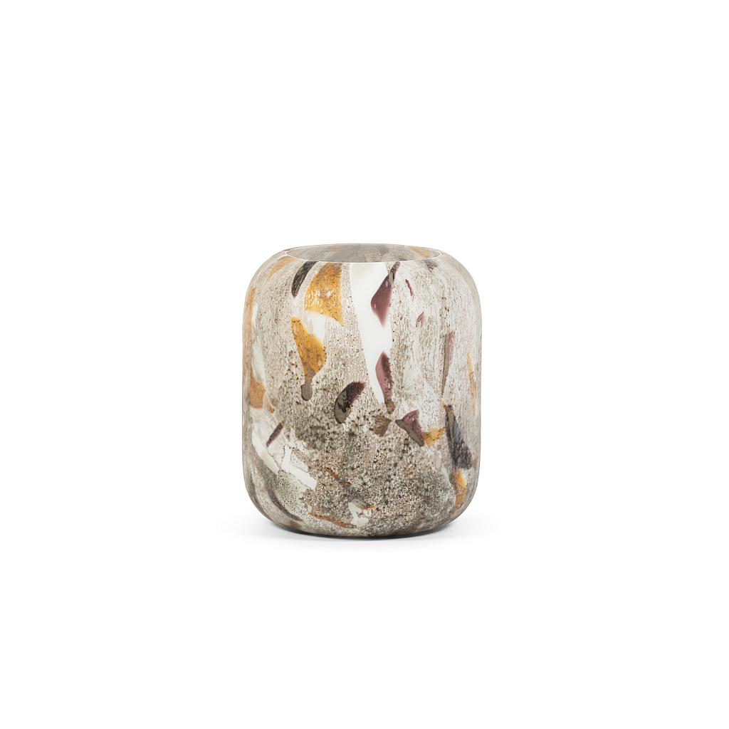 Vase matt camouflage - glass - multicolour - Ø 31x37cm - p/1/1