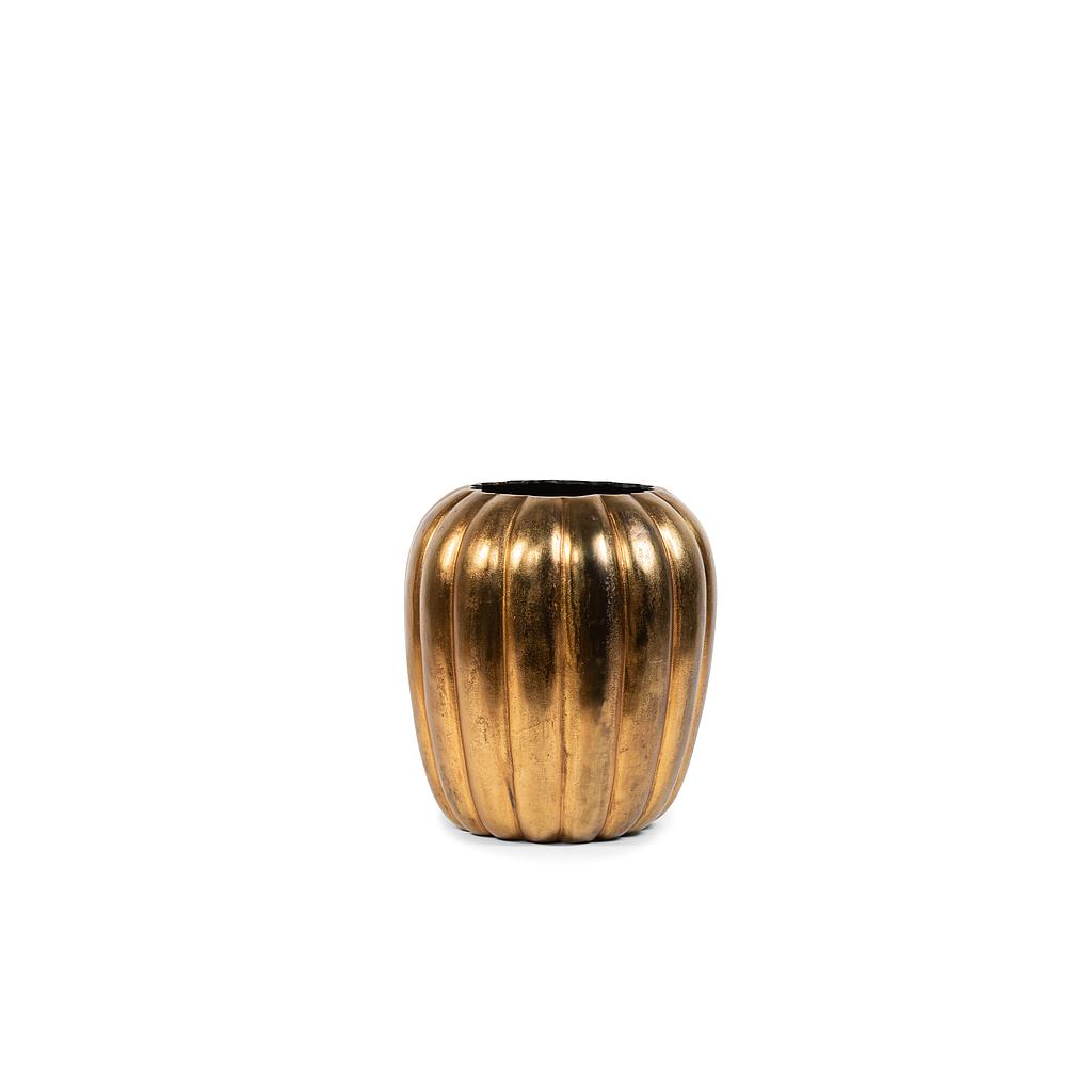 Stool - aluminium - vintage brass - Ø 48x50cm - p/1/1