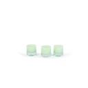 Cylindrical votive - glass - mint green - Ø 8,5x8,5cm - p/6