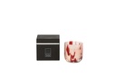 Scented candle multicoloured spotted glass vase - large Ø 15 x 15cm - 3 - int. cot. - p/1/1