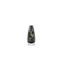 Teardrop vase - glass - smoke black spotted - Ø 7,5x19cm - p/6/1