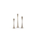 Handforged table candle holder - metal - brass antique - medium Ø 6x29cm - p/2/16