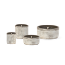 Choco aged terracotta outdoor bowl candle - Ø 18x8cm - 1 - ext. cot. - p /4/1