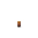 Cylindrical votive - glass - cognac - Ø7 x 12cm - p/6