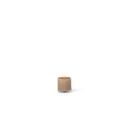 Cylindrical votive - glass - honey - Ø8.5 x 8.5cm - p/6