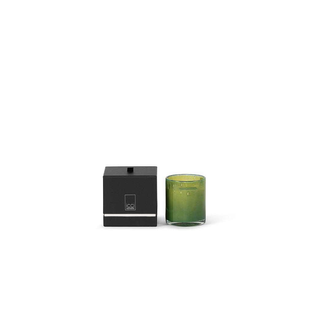 Cylindrical votive Green - Ø11 x 12cm - 2 - int. cot. - p /6