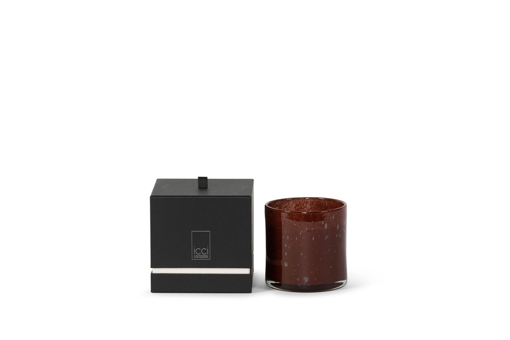 Cylindrical votive Burgundy - Ø14 x 15cm - 3 - int. cot. - p/4