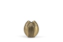 Big Artdeco vaze - metal - gold antique - Ø33x12cm - p 2